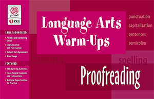 Language Arts Warm-Ups: Proofreading